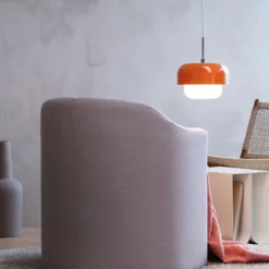 Dyberg Larsen Hängeleuchte Haipot, orange