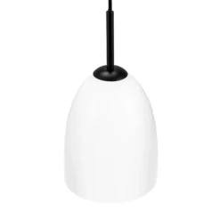 Dyberg Larsen Jazz Hängeleuchte opal/schwarz 18 cm