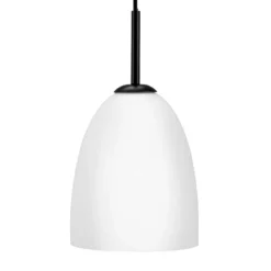 Dyberg Larsen Jazz Hängeleuchte opal/schwarz 18 cm