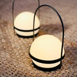 Dyberg Larsen LED-Akku-Laterne Summer, 2 Stück, schwarz