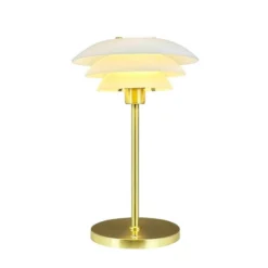 Dyberg Larsen LED-Akku-Tischlampe DL20, Höhe 30 cm, Glas