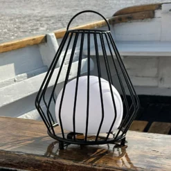 Dyberg Larsen LED-Akku-Tischlampe Evesham, Höhe 23 cm