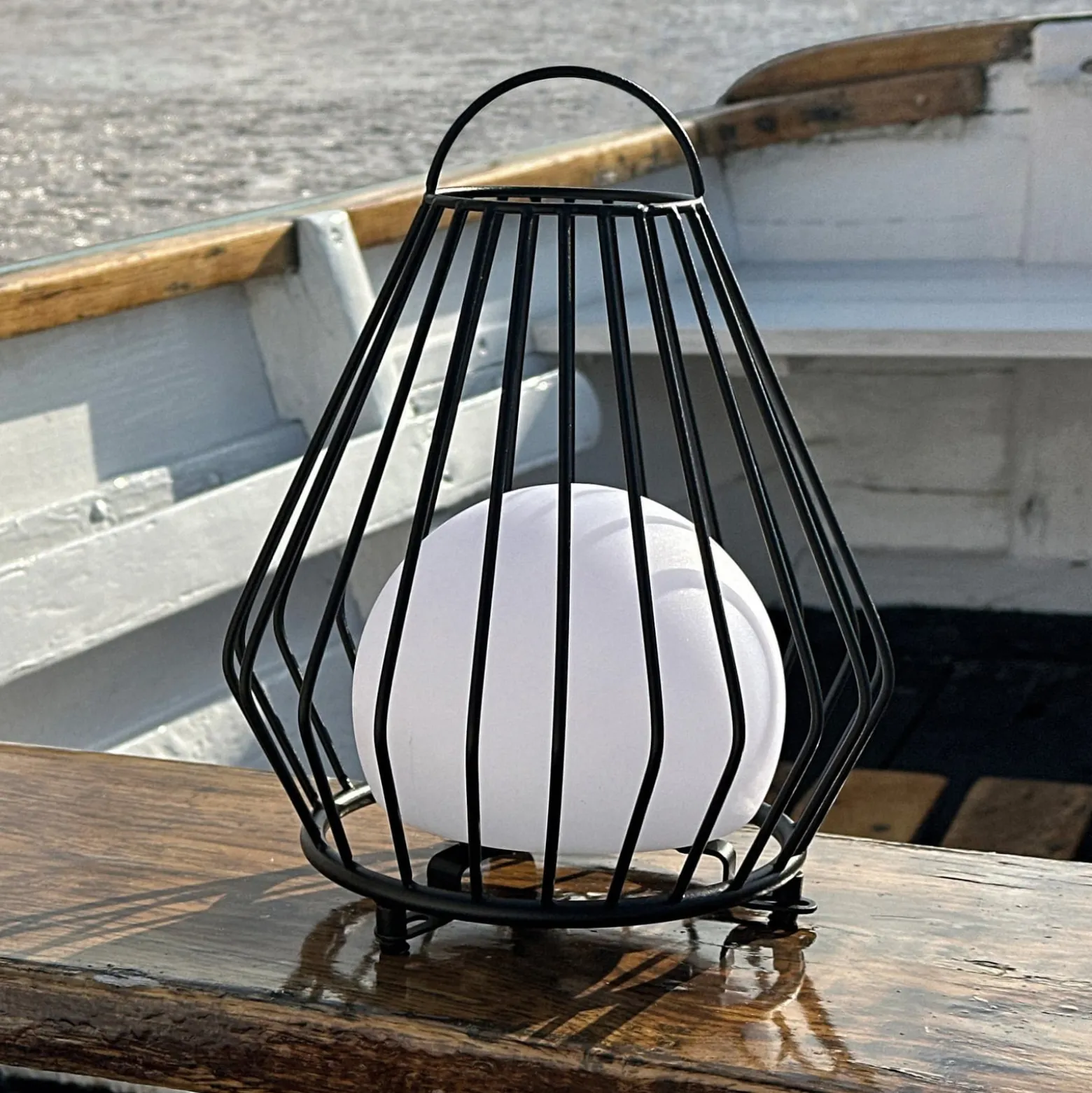 Dyberg Larsen LED-Akku-Tischlampe Evesham, Höhe 23 cm