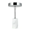 Dyberg Larsen LED-Akku-Tischlampe Starlight, chrom/weiß