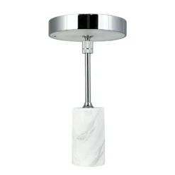Dyberg Larsen LED-Akku-Tischlampe Starlight, chrom/weiß