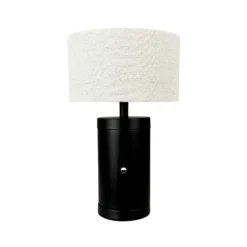 Dyberg Larsen LED-Akkutischleuchte Mellow, schwarz, 23 cm