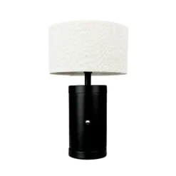 Dyberg Larsen LED-Akkutischleuchte Mellow, schwarz, 23 cm