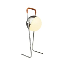 Dyberg Larsen LED-Akkutischleuchte Mova, braun, IP44