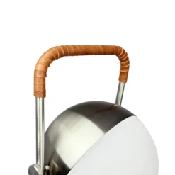 Dyberg Larsen LED-Akkutischleuchte Mova, braun, IP44