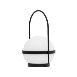 Dyberg Larsen LED-Solarlampe Summer, weiß/schwarz Höhe 26 cm