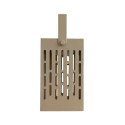 Dyberg Larsen LED-Solar-Laterne Luma, beige, 20 cm, IP44