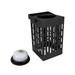 Dyberg Larsen LED-Solar-Laterne Luma, schwarz, 20 cm, IP44