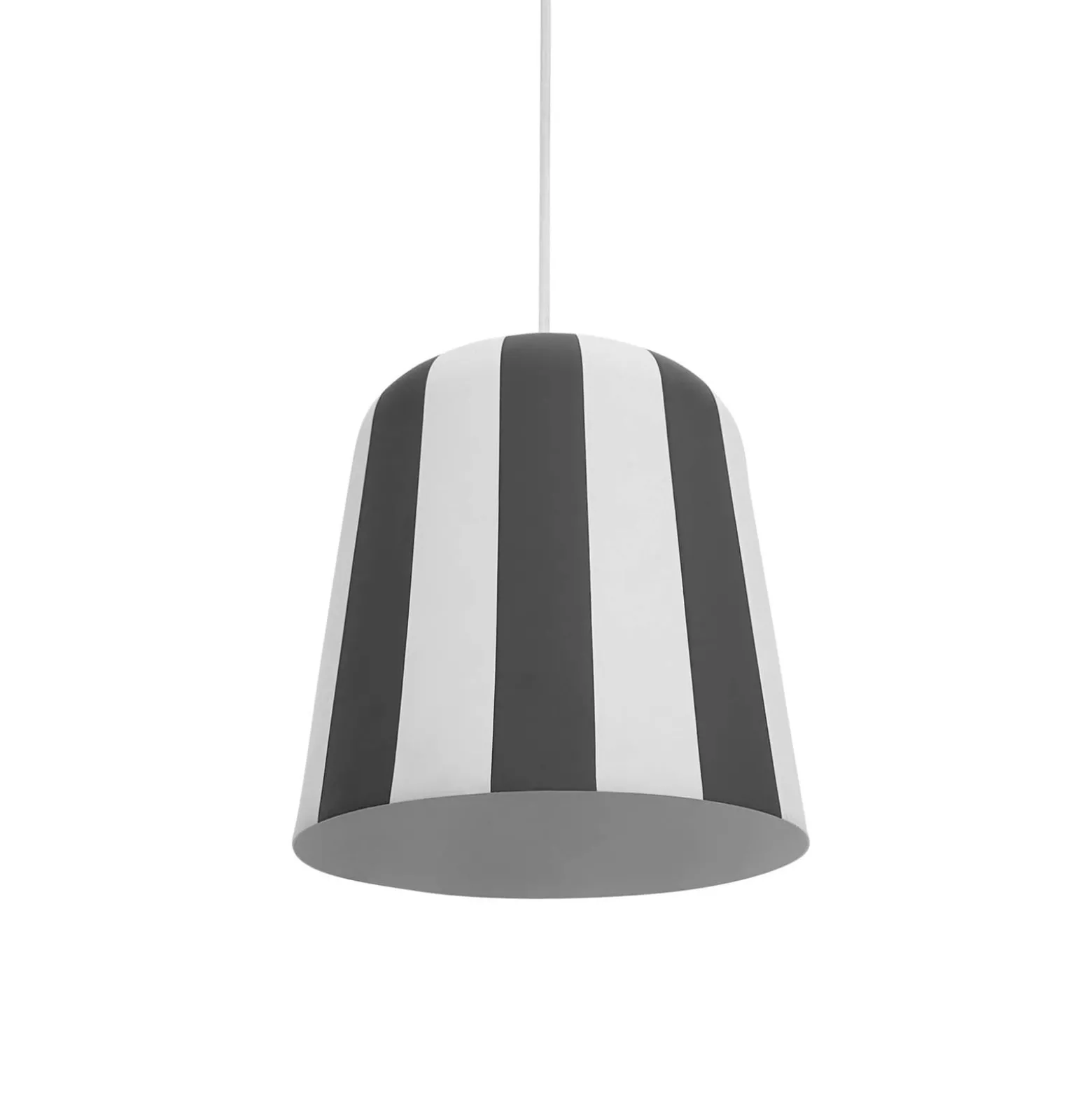 Dyberg Larsen Pendellampe Gry, grau/weiß, Ø 20 cm, Metall