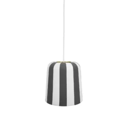 Dyberg Larsen Pendellampe Gry, grau/weiß, Ø 20 cm, Metall