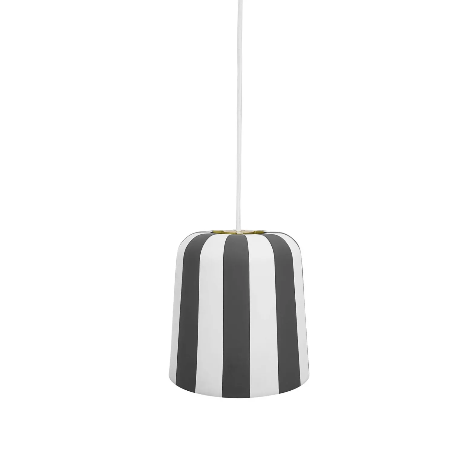Dyberg Larsen Pendellampe Gry, grau/weiß, Ø 20 cm, Metall