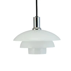 Dyberg Larsen Pendellampe Morph, opal, Ø 21 cm, Glas