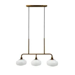 Dyberg Larsen Pendellampe Ossett, bronzefarben, Länge 80 cm