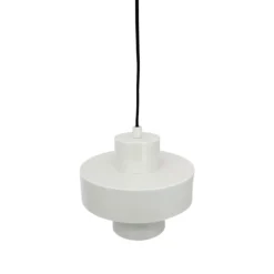 Dyberg Larsen Pendellampe Stoke, kittweiß, Ø 20 cm, Metall