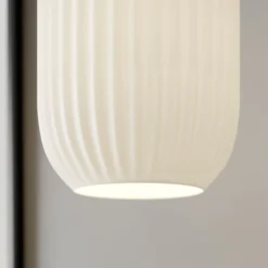 Dyberg Larsen Riflet Pendellampe aus Glas, Ø 14 cm