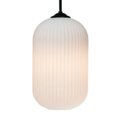 Dyberg Larsen Riflet Pendellampe aus Glas, Ø 20 cm