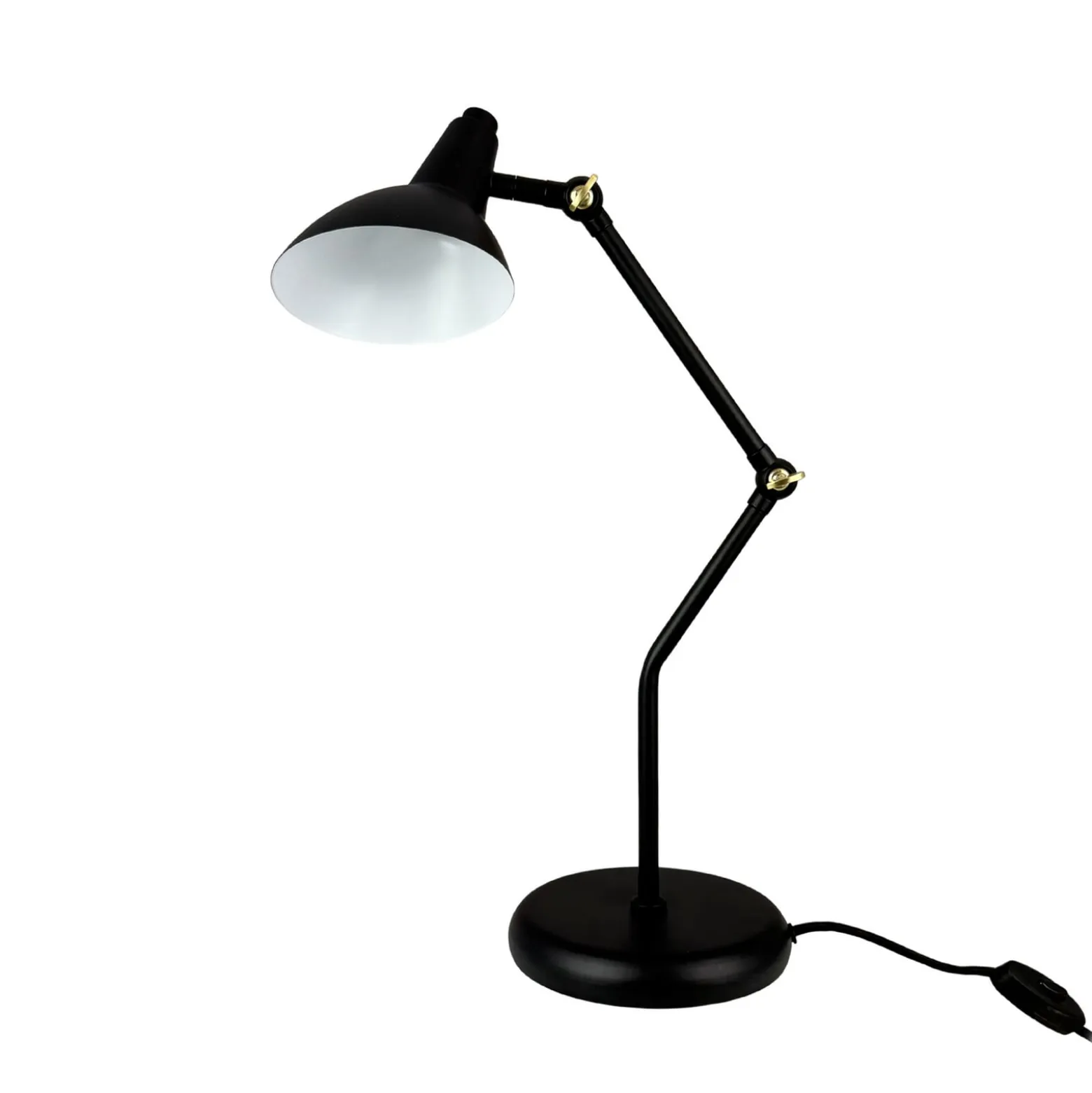 Dyberg Larsen Tischleuchte Vela, schwarz, Höhe 45 cm