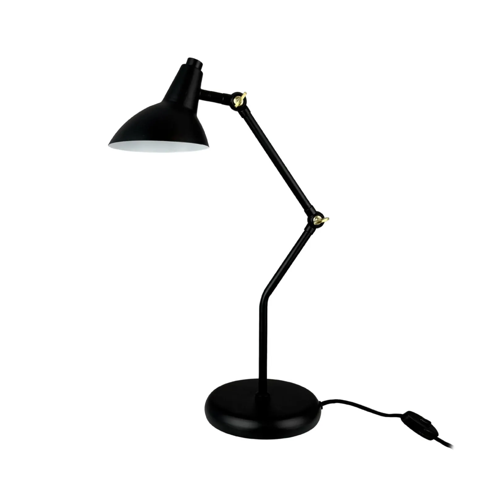 Dyberg Larsen Tischleuchte Vela, schwarz, Höhe 45 cm