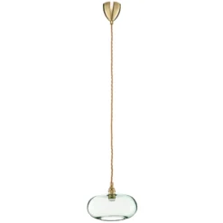 EBB & FLOW Horizon Glas-Pendelleuchte grün Ø 21 cm