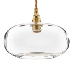 EBB & FLOW Horizon Glas-Pendelleuchte klar Ø 21 cm