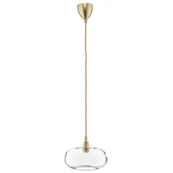 EBB & FLOW Horizon Glas-Pendelleuchte klar Ø 21 cm
