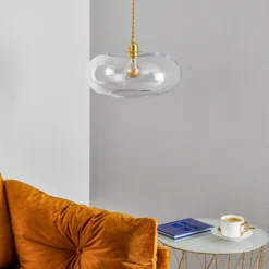 EBB & FLOW Horizon Glas-Pendelleuchte klar Ø 36 cm