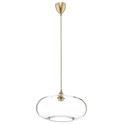EBB & FLOW Horizon Glas-Pendelleuchte klar Ø 36 cm