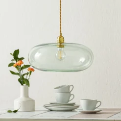 EBB & FLOW Horizon Hängelampe gold rauch Ø 36 cm