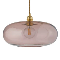 EBB & FLOW Horizon Pendellampe rosé-braun Ø 36 cm