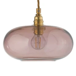 EBB & FLOW Horizon Pendellampe rosé-braun Ø 21 cm