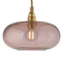 EBB & FLOW Horizon Pendellampe rosé-braun Ø 21 cm