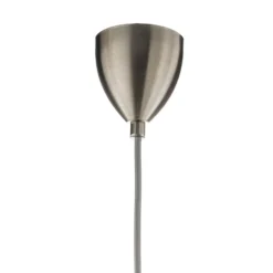EBB & FLOW Lute Pendelleuchte Platin, Glas grau