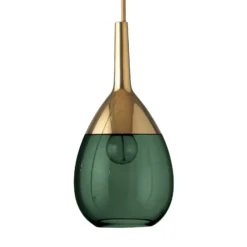 EBB & FLOW Lute S Pendellampe gold efeugrün