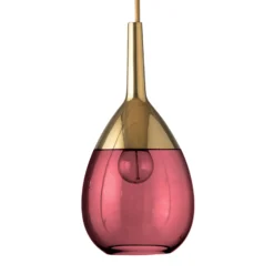 EBB & FLOW Lute S Pendellampe gold rubinrot
