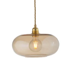 EBB & FLOW Pendelleuchte HORIZON, beige, Glas, Ø 29 cm