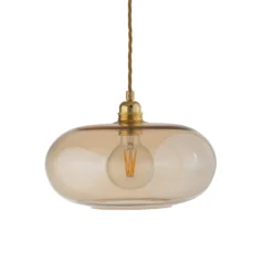 EBB & FLOW Pendelleuchte HORIZON, beige, Glas, Ø 29 cm