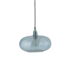 EBB & FLOW Pendelleuchte HORIZON, blau, Glas, Ø 21 cm