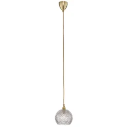 EBB & FLOW Rowan Hängelampe, gold Ø 15,5cm