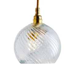 EBB & FLOW Rowan Hängelampe gold/crystal Ø 15,5 cm