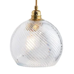 EBB & FLOW Rowan Hängelampe gold/crystal Ø 22 cm
