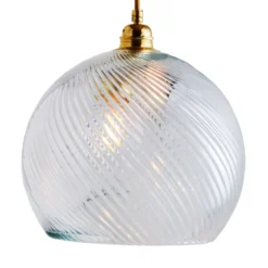 EBB & FLOW Rowan Hängelampe gold/crystal Ø 28 cm