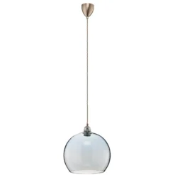 EBB & FLOW Rowan Hängeleuchte blau-silber Ø 28cm