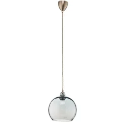 EBB & FLOW Rowan Hängeleuchte blau-silber Ø 22cm