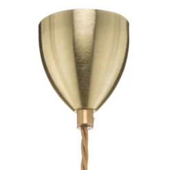 EBB & FLOW Rowan Pendellampe Klarglas, gold Ø 28cm