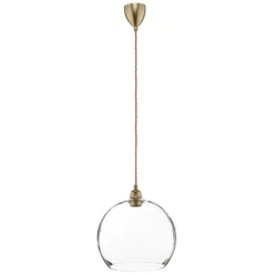 EBB & FLOW Rowan Pendellampe Klarglas, gold Ø 28cm