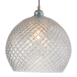 EBB & FLOW Rowan Pendelleuchte, silber Ø 28cm